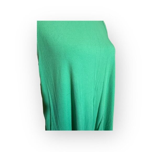 Women’s XXL Kelly Green Ribbed Knit Sleeveless Sheath Dress 18 20 2XL 2X - Picture 7 of 9